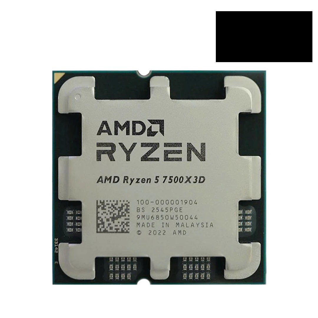 AMD RYZEN 5 7500X3D 102MB 12çekirdekli O/B UHD AM5 65w Kutulu+Fansız