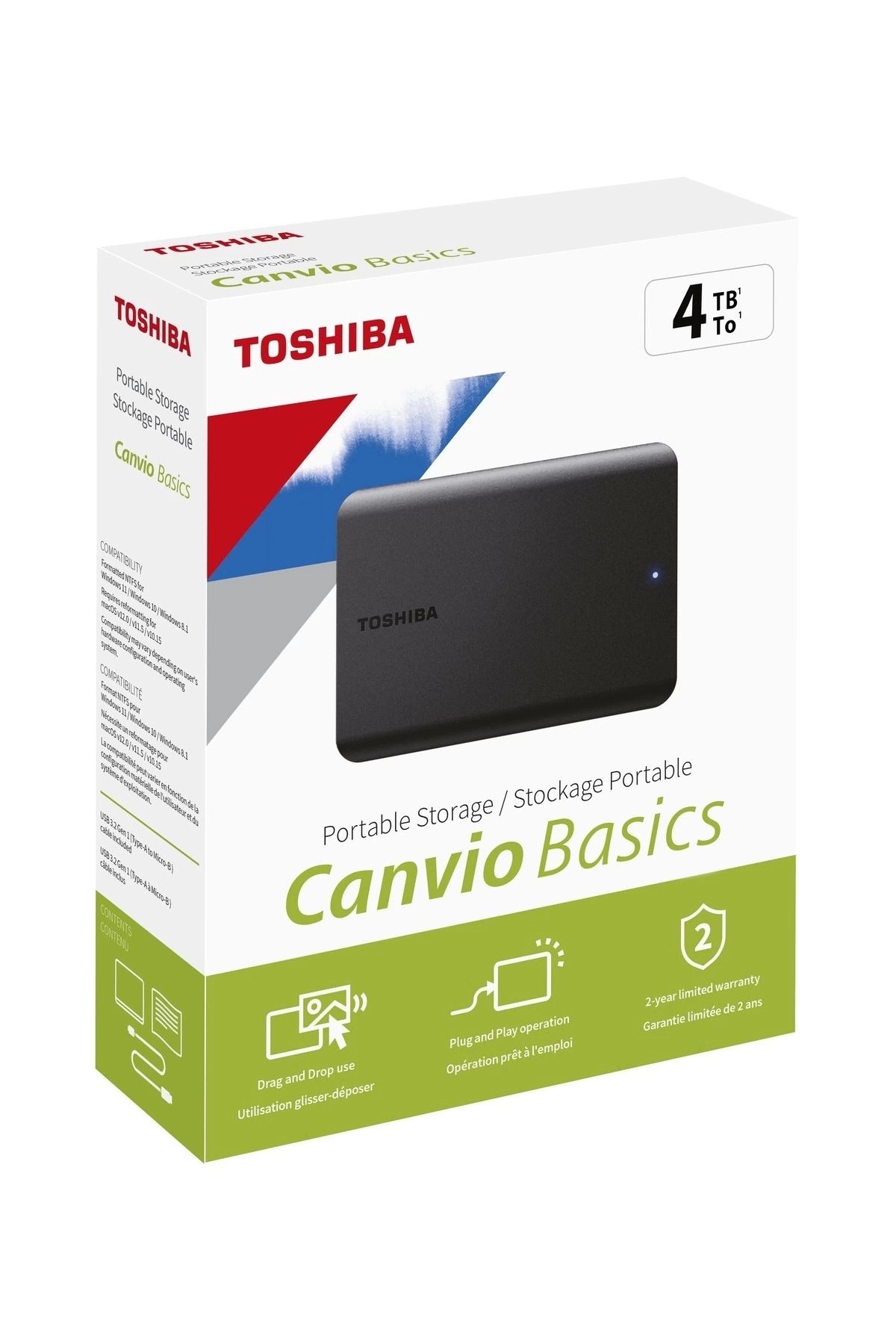 TOSHIBA 4TB CANVIO HDTP340EK3CA USB 3.2 Harici Disk